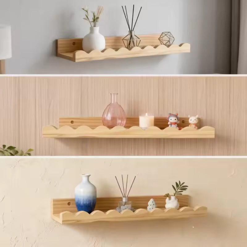 Pine Sauna Wall Shelf (2-tier)