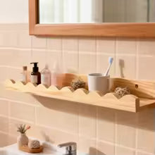 Pine Sauna Wall Shelf (2-tier)